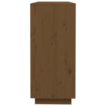 vidaXL Ντουλάπι Καφέ Μελί 110,5x35x80cm από Μασίφ Ξύλο Πεύκου 1 τεμ.