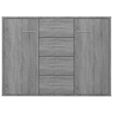 vidaXL Ντουλάπι Γκρι Sonoma 88x30x65cm από Επεξεργασμένο Ξύλο 1 τεμ.