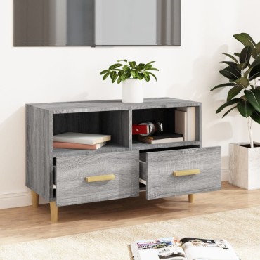 vidaXL Έπιπλο Τηλεόρασης Γκρι Sonoma 80x36x50cm από Επεξεργ. Ξύλο