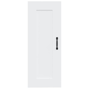 vidaXL Ντουλάπι Κρεμαστό Λευκό 35x34x90cm Επεξεργασμένο Ξύλο 1 τεμ.