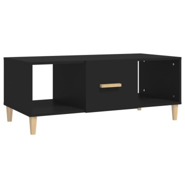 vidaXL Τραπεζάκι Σαλονιού Μαύρο 102x50x40cm από Επεξεργασμένο Ξύλο 1 τεμ.