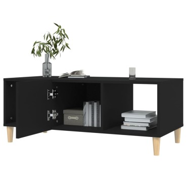 vidaXL Τραπεζάκι Σαλονιού Μαύρο 102x50x40cm από Επεξεργασμένο Ξύλο 1 τεμ.