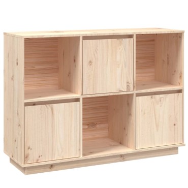 vidaXL Ντουλάπι 110,5x35x80cm από Μασίφ Ξύλο Πεύκου 1 τεμ.