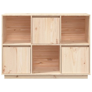 vidaXL Ντουλάπι 110,5x35x80cm από Μασίφ Ξύλο Πεύκου 1 τεμ.