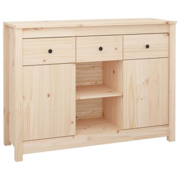 vidaXL Ντουλάπι 100x35x74,5cm από Μασίφ Ξύλο Πεύκου 1 τεμ.