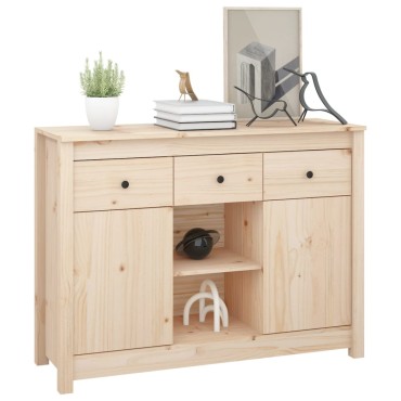 vidaXL Ντουλάπι 100x35x74,5cm από Μασίφ Ξύλο Πεύκου 1 τεμ.