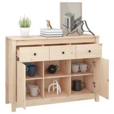 vidaXL Ντουλάπι 100x35x74,5cm από Μασίφ Ξύλο Πεύκου 1 τεμ.