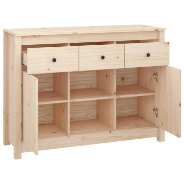 vidaXL Ντουλάπι 100x35x74,5cm από Μασίφ Ξύλο Πεύκου 1 τεμ.