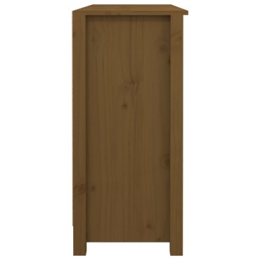 vidaXL Ντουλάπι Καφέ Μελί 100x35x74,5cm από Μασίφ Ξύλο Πεύκου 1 τεμ.