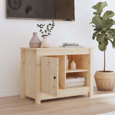 vidaXL Έπιπλο Τηλεόρασης 70x36,5x52cm από Μασίφ Ξύλο Πεύκου