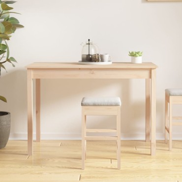 vidaXL Τραπεζαρία 110x55x75cm από Μασίφ Ξύλο Πεύκου 1 τεμ.