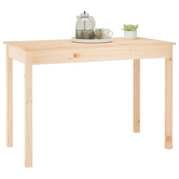vidaXL Τραπεζαρία 110x55x75cm από Μασίφ Ξύλο Πεύκου 1 τεμ.