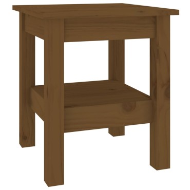 vidaXL Τραπεζάκι Σαλονιού Καφέ Μελί 35x35x40cm Μασίφ Ξύλο Πεύκου 1 τεμ.