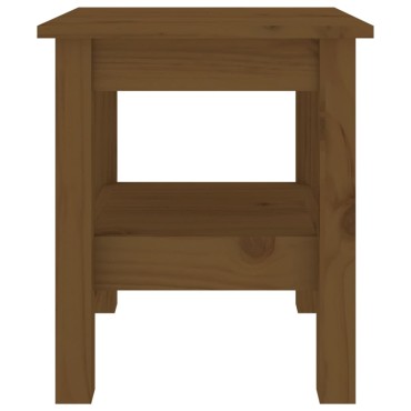 vidaXL Τραπεζάκι Σαλονιού Καφέ Μελί 35x35x40cm Μασίφ Ξύλο Πεύκου 1 τεμ.