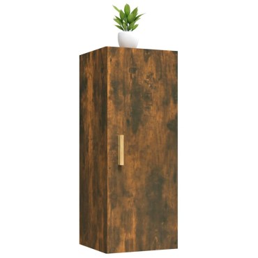 vidaXL Ντουλάπι Τοίχου Καπνιστή δρυς 34,5x34x90cm Επεξεργασμένο Ξύλο 1 τεμ.
