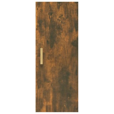 vidaXL Ντουλάπι Τοίχου Καπνιστή δρυς 34,5x34x90cm Επεξεργασμένο Ξύλο 1 τεμ.