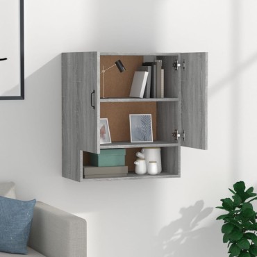 vidaXL Ντουλάπι Τοίχου Γκρι Sonoma 60x31x70cm Επεξεργασμένο Ξύλο 1 τεμ.
