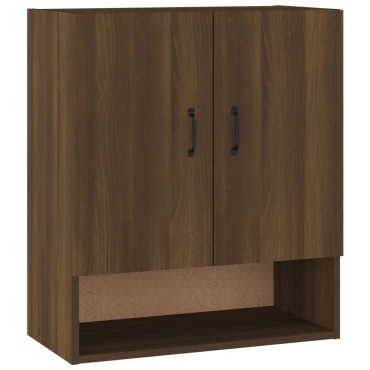vidaXL Ντουλάπι Τοίχου Καφέ Δρυς 60x31x70cm Επεξεργασμένο Ξύλο 1 τεμ.