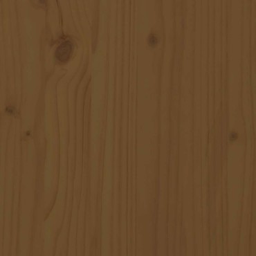 vidaXL Κομοδίνο Καφέ Μελί 40x34x55cm από Μασίφ Ξύλο Πεύκου 1 τεμ.