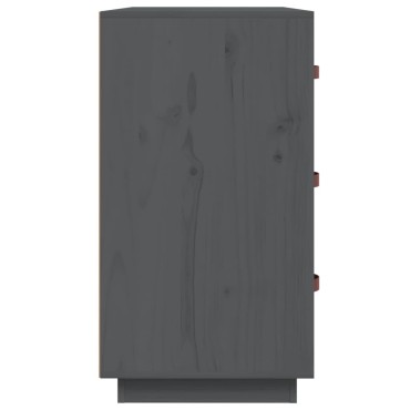 vidaXL Ντουλάπι Γκρι 80x40x75cm από Μασίφ Ξύλο Πεύκου 1 τεμ.
