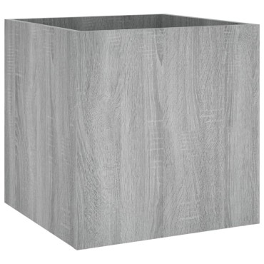 vidaXL Ζαρντινιέρα Γκρι sonoma 40 x 40 x 40 εκ. από Επεξεργασμένο Ξύλο