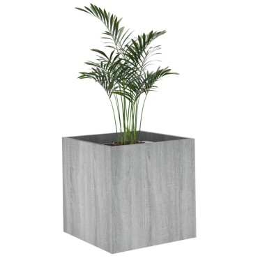 vidaXL Ζαρντινιέρα Γκρι sonoma 40 x 40 x 40 εκ. από Επεξεργασμένο Ξύλο