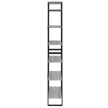 vidaXL Ραφιέρα Γκρι Sonoma 80x30x210cm από Επεξεργασμένο Ξύλο 1 τεμ.