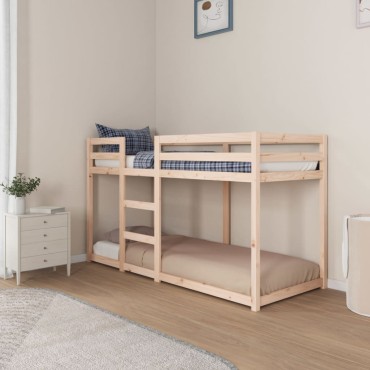 vidaXL Κουκέτα 75x190cm από Μασίφ Ξύλο Πεύκου 1 τεμ. - Μονό