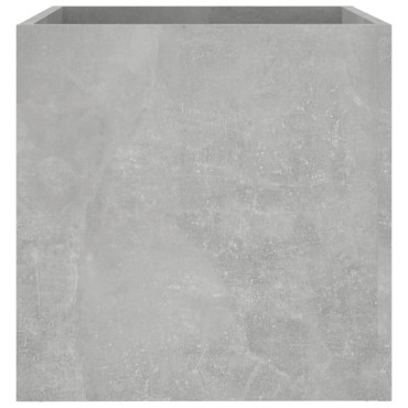 vidaXL Ζαρντινιέρα Γκρι Σκυροδέματος 40x40x40 εκ. Επεξεργασμένο Ξύλο
