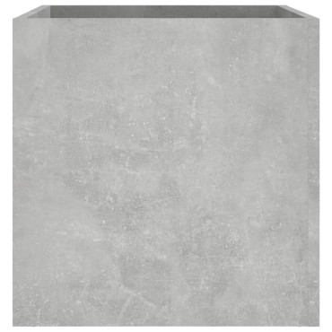 vidaXL Ζαρντινιέρα Γκρι Σκυροδέματος 40x40x40 εκ. Επεξεργασμένο Ξύλο