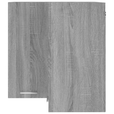 vidaXL Ντουλάπι Κρεμαστό Γωνιακό Lyon Γκρι Sonoma 57x57x60cm 1 τεμ.