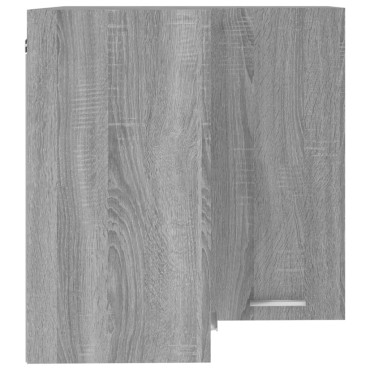 vidaXL Ντουλάπι Κρεμαστό Γωνιακό Lyon Γκρι Sonoma 57x57x60cm 1 τεμ.