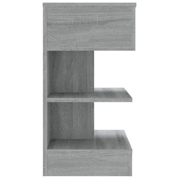 vidaXL Κομοδίνο Γκρι Sonoma 40x35x65cm από Επεξεργασμένο Ξύλο 1 τεμ.