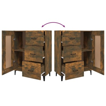 vidaXL Ντουλάπι Καπνιστή Δρυς 69,5x34x90cm Επεξεργασμένο Ξύλο 1 τεμ.