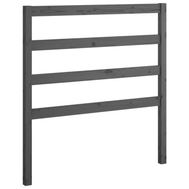 vidaXL Καναπές Κρεβάτι Συρόμενος Γκρι 2x(90x200) εκ. Μασίφ Ξύλο Πεύκου