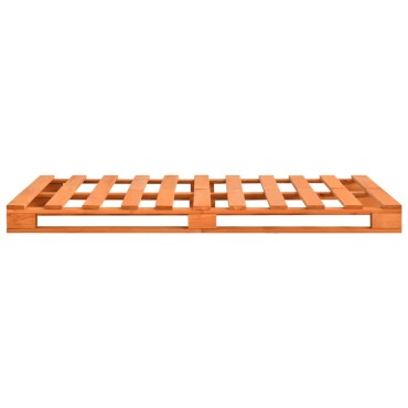 vidaXL Πλαίσιο Κρεβατιού Καφέ 140x200cm Παλέτες Μασίφ Ξύλο Πεύκου 1 τεμ. - Διπλό