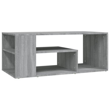 vidaXL Τραπεζάκι Σαλονιού Γκρι Sonoma 100x50x40cm Επεξεργασμένο Ξύλο 1 τεμ.