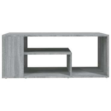 vidaXL Τραπεζάκι Σαλονιού Γκρι Sonoma 100x50x40cm Επεξεργασμένο Ξύλο 1 τεμ.
