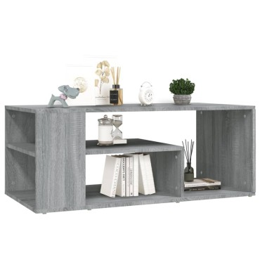vidaXL Τραπεζάκι Σαλονιού Γκρι Sonoma 100x50x40cm Επεξεργασμένο Ξύλο 1 τεμ.