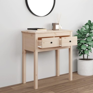 vidaXL Τραπέζι Κονσόλα 70x35x75cm από Μασίφ Ξύλο Πεύκου 1 τεμ.