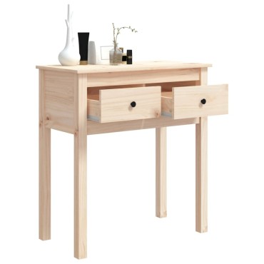 vidaXL Τραπέζι Κονσόλα 70x35x75cm από Μασίφ Ξύλο Πεύκου 1 τεμ.