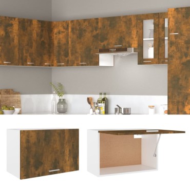 vidaXL Ντουλάπι Κρεμαστό Lyon Καπνιστή Δρυς 60x31x40cm 1 τεμ.