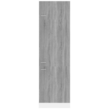 vidaXL Ντουλάπι Ψυγείου Lyon Γκρι sonoma 60x57x207cm Επεξεργ. Ξύλο 1 τεμ.