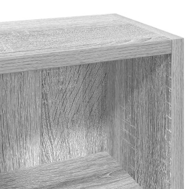 vidaXL Ντουλάπια CD 2 τεμ. Γκρι Sonoma 21x16x93,5cm Επεξεργ. Ξύλο