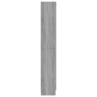 vidaXL Βιτρίνα Γκρι Sonoma 82,5x30,5x185,5cm από Επεξεργασμένο Ξύλο 1 τεμ.