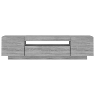 vidaXL Έπιπλο Τηλεόρασης με LED Γκρι Sonoma 160x35x40cm
