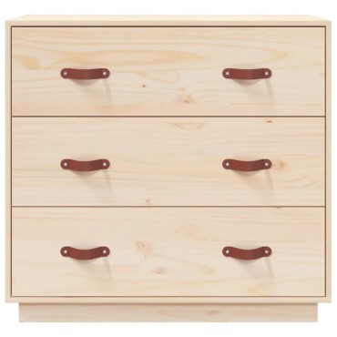vidaXL Συρταριέρα 80x40x75cm από Μασίφ Ξύλο Πεύκου 1 τεμ.