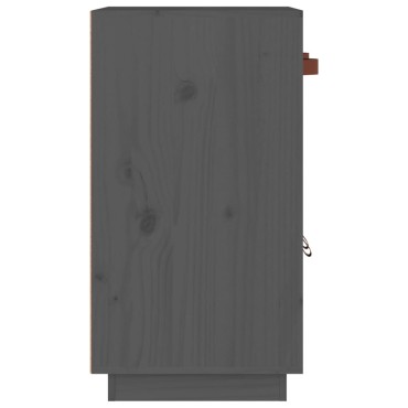 vidaXL Μπουφές Γκρι 65,5x40x75cm από Μασίφ Ξύλο Πεύκου 1 τεμ.