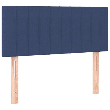 vidaXL Κεφαλάρι Κρεβατιού Μπλε 100x5x78/88cm Υφασμάτινο 1 τεμ.
