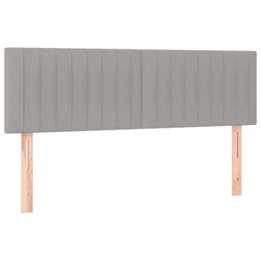 vidaXL Κεφαλάρια Κρεβατιού 2 τεμ. Αν. Γκρι 72x5x78/88cm Υφασμάτινα